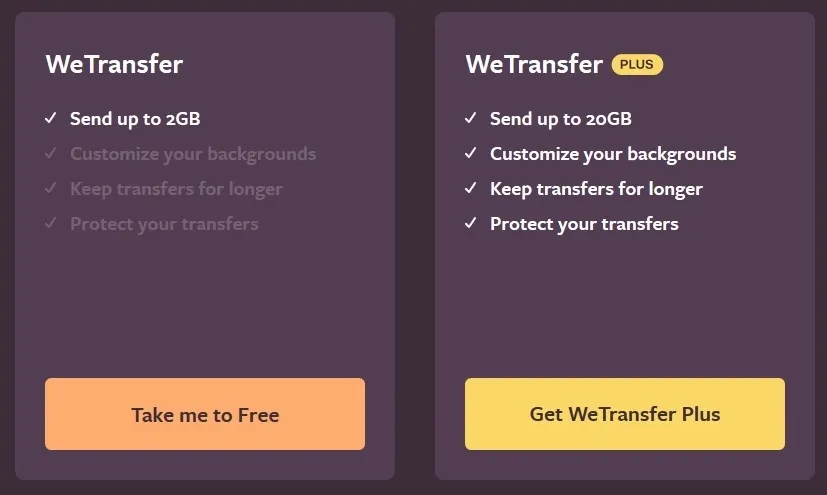 How do I send a link transfer? – WeTransfer Support