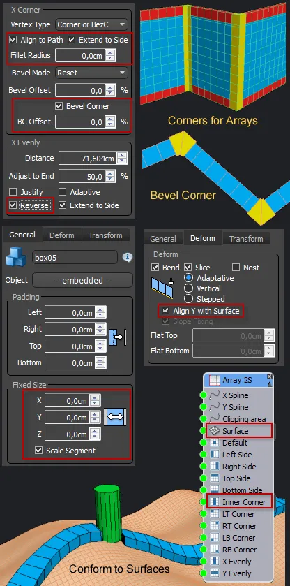 RailClone 2.3.3 interface