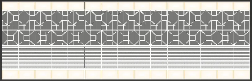 Adaptive mode scaling whole floor tiles to fit the path