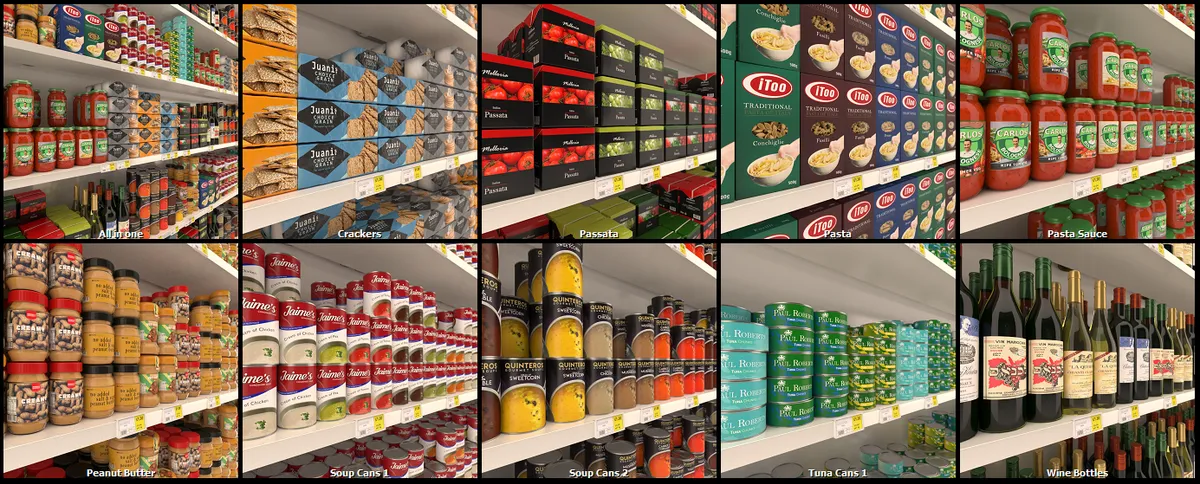 Supermarket products library