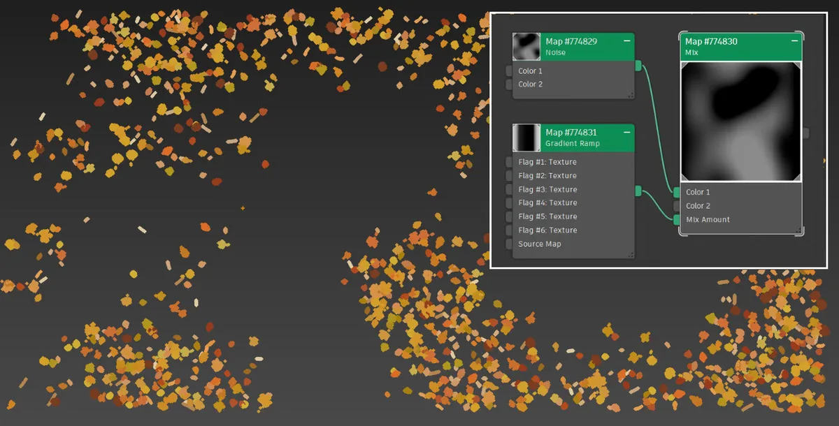 Distribution maps using grayscale