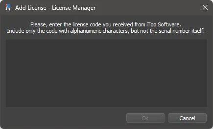 Add license - License Manager