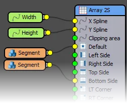 Connecting segments using RailClone-A2S for 2D arrays generator