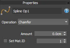 Chamfer Operator The RailClone Chamfer Operator UI