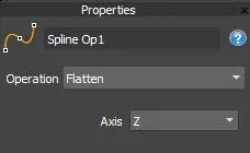 Flatten Operator The RailClone Flatten Operator UI