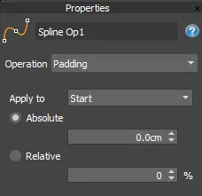 Padding Operator The RailClone Padding Operator UI